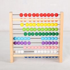 Numaratoare din lemn clasica, abac, 21 x 21 cm, 3 ani + 01
