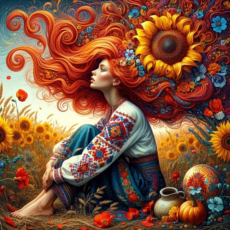 Pictura cu diamante pe sasiu lemn, Fata 01