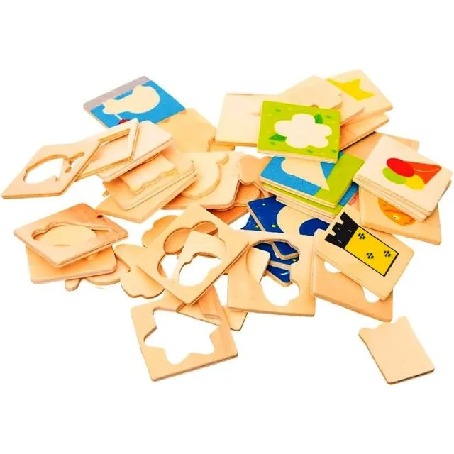 Puzzle educativ de asociere, Perechi, 3 ani 01