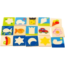 Puzzle educativ de asociere, Perechi, 3 ani 01