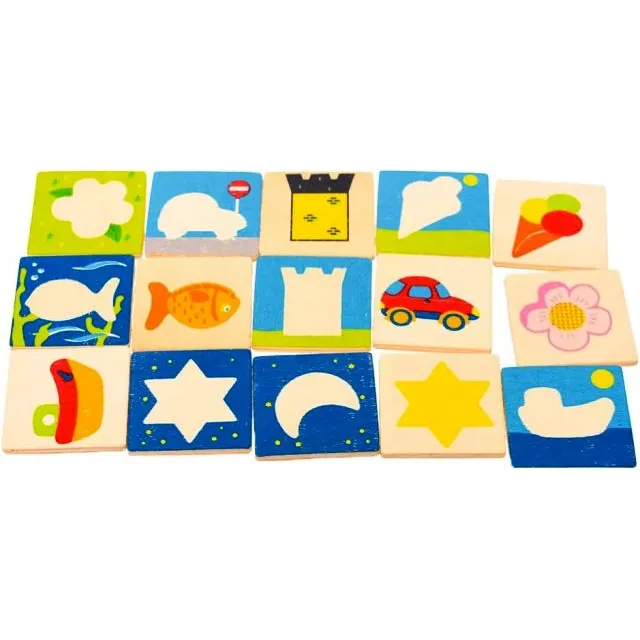 Puzzle educativ de asociere, Perechi, 3 ani 01