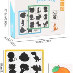 Puzzle educativ de asociere, Umbre, 3 ani 01