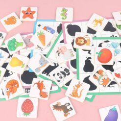 Puzzle educativ de asociere, Umbre, 3 ani 01