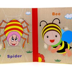 Puzzle educativ tip carte-Insecte, 3 ani 01