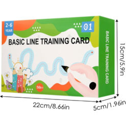 Sabloane reutilizabile pentru grafiere linii si puncte, 2-6 ani 01