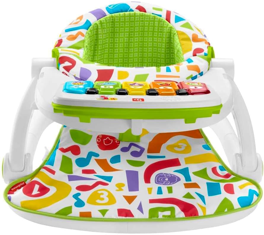 Scaun bebelusi cu melodii si pliabil, 2 in 1, 3 luni+