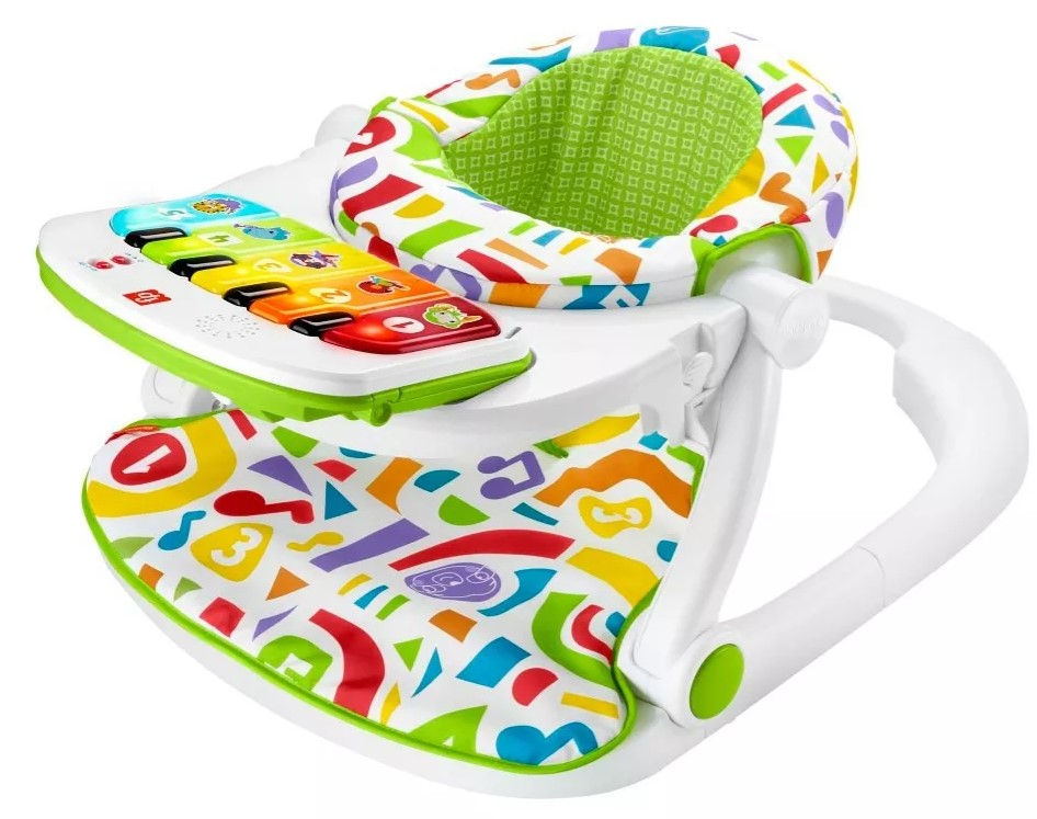 Scaun bebelusi cu melodii si pliabil, 2 in 1, 3 luni+