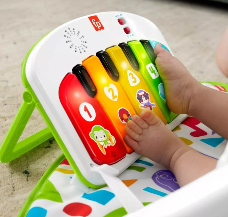 Scaun bebelusi cu melodii si pliabil, 2 in 1, 3 luni+