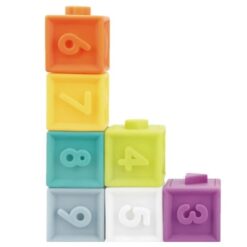 Set 32 cuburi pentru bebelusi, din silicon, cu texturi, 0 luni+ 01