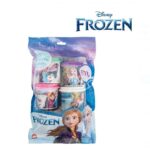 Set Plastilina 5 recipiente Frozen, capac cu matrita, 570 grame, 3 ani +