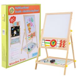 Tabla din lemn magnetica, cu 2 suprafete, de scris si desenat, 66 cm 01