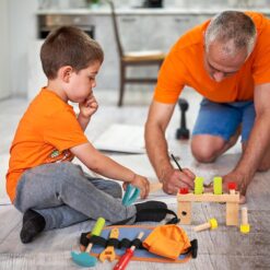 Trusa de scule din lemn cu accesorii, tip borseta, 3 ani 01