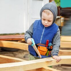 Trusa de scule din lemn cu accesorii, tip borseta, 3 ani 01