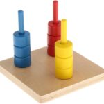 Turn Montessori cu discuri, Sortator de forme pe coloane