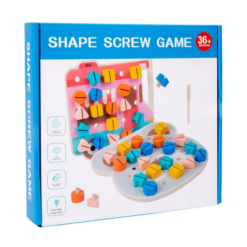 joc educativ de înșurubare și asociere a formelor geometrice 01