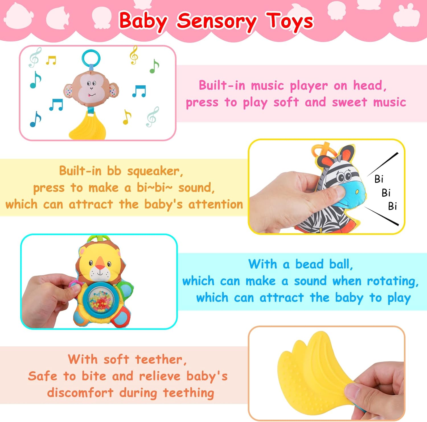 Arc senzorial pentru pătuț, cărucior și landou, 0 luni+ 01