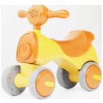 Bicicleta fara pedale cu 4 roti cu lumini si sunete, 1-3 ani