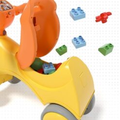 Bicicleta fara pedale cu 4 roti cu lumini si sunete, 1-3 ani