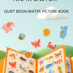 Carte de activitati, colorat cu apa si stikere reutilizabile, Animale, 3 ani