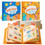 Carte de activitati, colorat cu apa si stikere reutilizabile, Animale, 3 ani