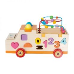 Centru de activitati bebelusi, Camion din lemn, 3 ani