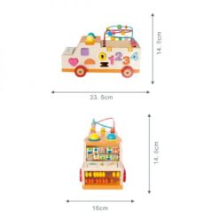 Centru de activitati bebelusi, Camion din lemn, 3 ani