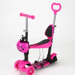 Trotineta 5 in 1 pentru copii, 2-6 ani, Roz