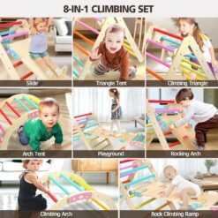 Joc Montessori, Triunghi Pikler, o rampă multifuncțională și o arcadă de echilibru 01