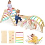 Joc Montessori, Triunghi Pikler, o rampă multifuncțională și o arcadă de echilibru