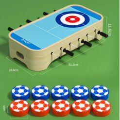 Joc de masa din lemn-Fotbal, set 4 in 1, 52x25 cm 01