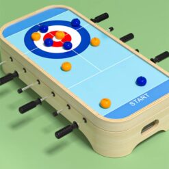 Joc de masa din lemn-Fotbal, set 4 in 1, 52x25 cm 01