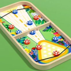 Joc de masa din lemn-Fotbal, set 4 in 1, 52x25 cm 01