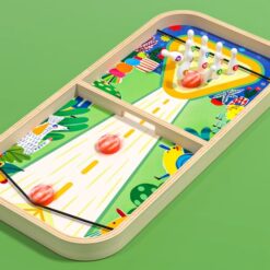 Joc de masa din lemn-Fotbal, set 4 in 1, 52x25 cm 01