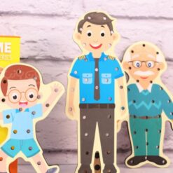 Joc de snuruit, Exersarea abilitatilor motorii fine, Membrii familiei, 3 ani 09