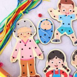 Joc de snuruit, Exersarea abilitatilor motorii fine, Membrii familiei, 3 ani 09