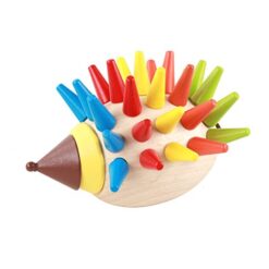 Joc de tip Montessori, Jucarie senzoriala si motrica Arici, 3 ani 01