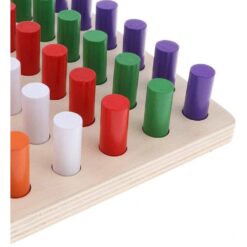 Joc educativ de tip Montessori- 49 piese, Cilindri