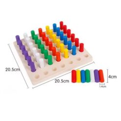 Joc educativ de tip Montessori- 49 piese, Cilindri