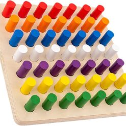 Joc educativ de tip Montessori- 49 piese, Cilindri