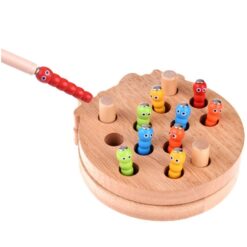Joc magnetic de pescuit si joc siretuit din lemn, Mar, 3 ani 01
