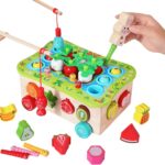 Joc magnetic, jucarie de tras si sortator de forme, 3 ani+