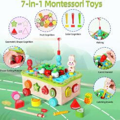 Joc magnetic, jucarie de tras si sortator de forme, 3 ani+ 01