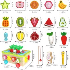 Joc magnetic, jucarie de tras si sortator de forme, 3 ani+ 01