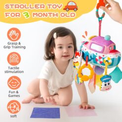 Joc senzorial pentru pătuț, cărucior și landou, 0 luni+ 01