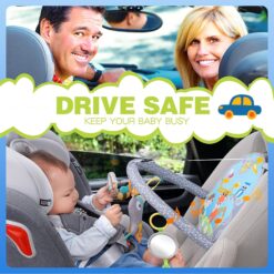 Jucarie bebe, pentru masina, 3 luni+, Albastru, Sozzy 01