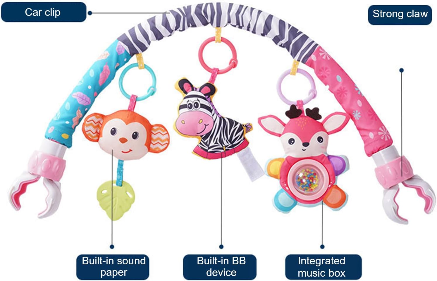 Jucarie bebe, pentru patut, carut, landou, 0 luni+ 01