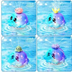 Jucarie de baie, Caracatita care lumineaza si stropeste, 1 an+ 01