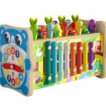 Jucarie educativa din lemn, tip Montessori, 8 in 1, 3 ani