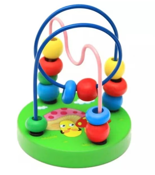 Jucarie educativa pentru bebelusi, cu labirint de margele, 18 LUNI+