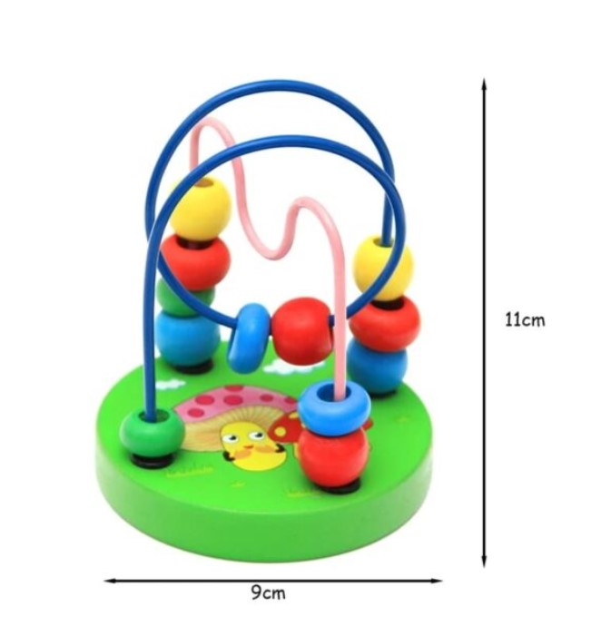 Jucarie educativa pentru bebelusi, cu labirint de margele, 18 LUNI+